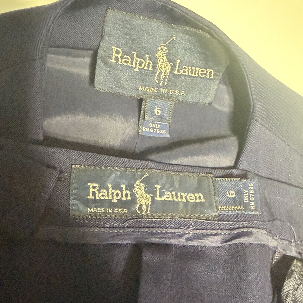 Ralph Lauren Navy Blue Skirt Suit Set - Picture 8 of 12